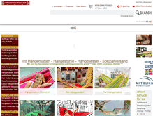 Tablet Screenshot of haengematten-versand.com